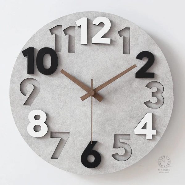 Horloge 3D au design minimaliste scandinave