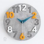 Horloge murale moderne, style scandinave et 3D