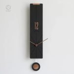 Horloge à balancier en bois, style rétro