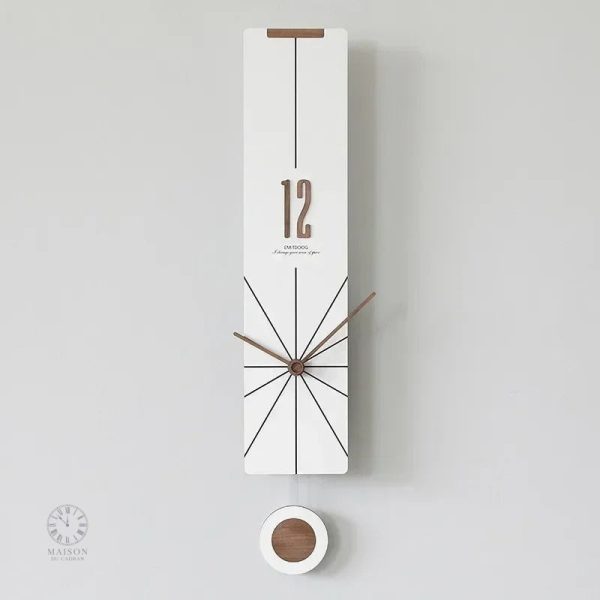 Horloge décorative à balancier pour salon