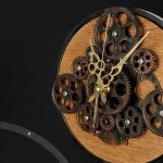 Horloge Engrenage avec mécanisme visible et décoratif