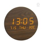 Horloge à Led avec éclairage doux et moderne