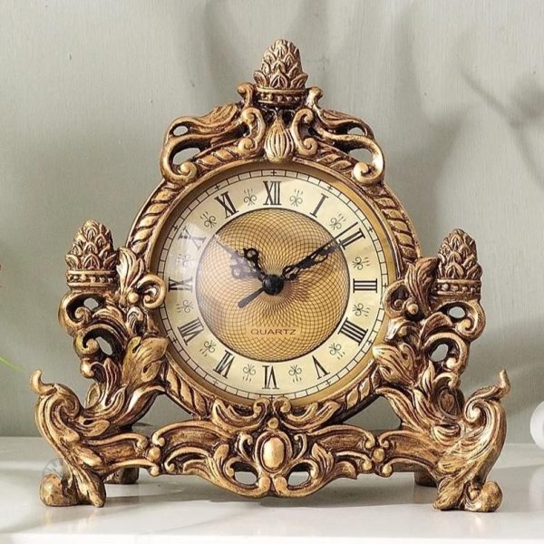 horloge-a-poser-ancienne-1 Horloge à Poser Ancienne en bois sculpté