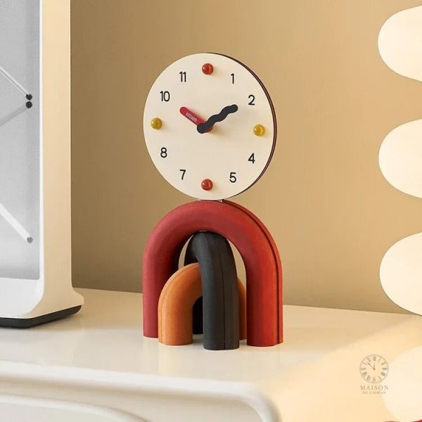 horloge-a-poser-design-colore-1 Horloge à poser design coloré moderne et élégant