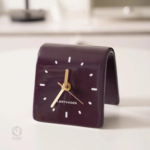 Élégante horloge en céramique pour bureau ou salon
