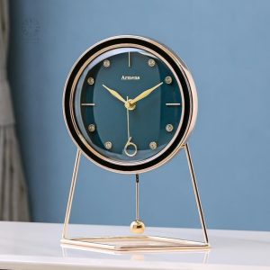 Pendule décoratif en horloge à poser pour salon