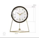 Élégante horloge à poser avec mécanisme de pendule
