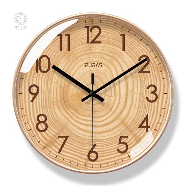 Horloge à quartz compacte pour espace de travail