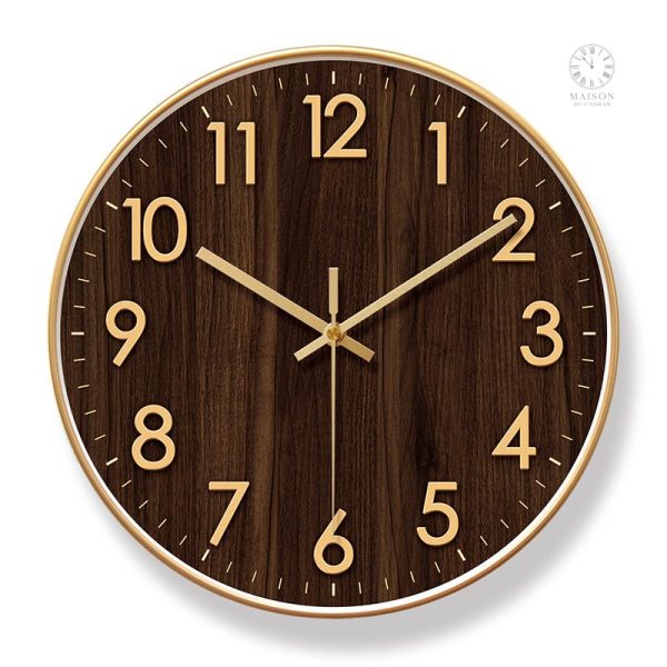 Horloge à quartz pour bureau au style minimaliste