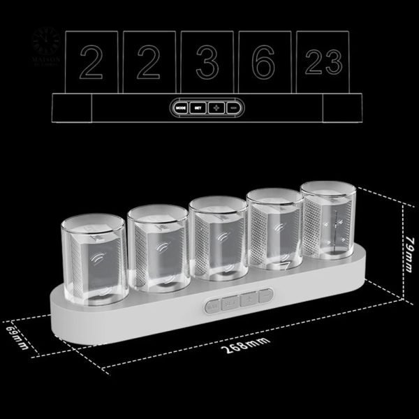 Horloge à tube Nixie, un classique intemporel pour les passionnés