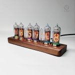 Horloge Nixie élégante pour décoration intérieure