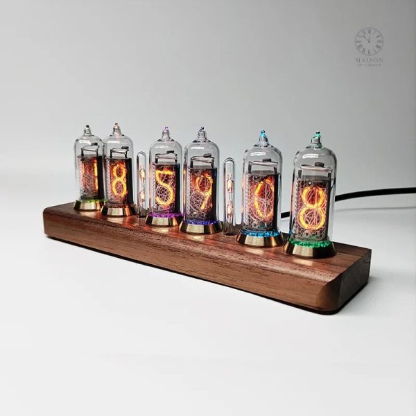 Horloge Nixie élégante pour décoration intérieure