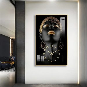 Horloge Africaine design luxe murale