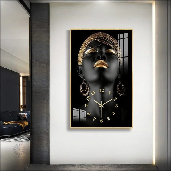 horloge-africaine-1 Horloge Africaine design luxe murale