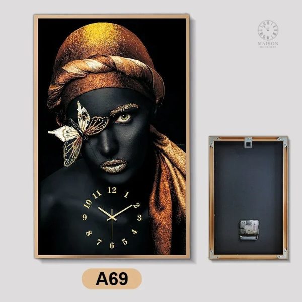 Style unique avec horloge murale inspirée d'Afrique