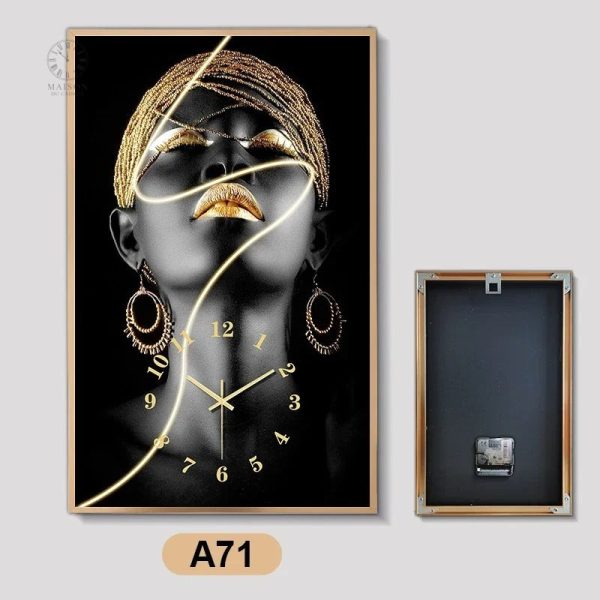 Élégante horloge Africaine pour embellir vos murs