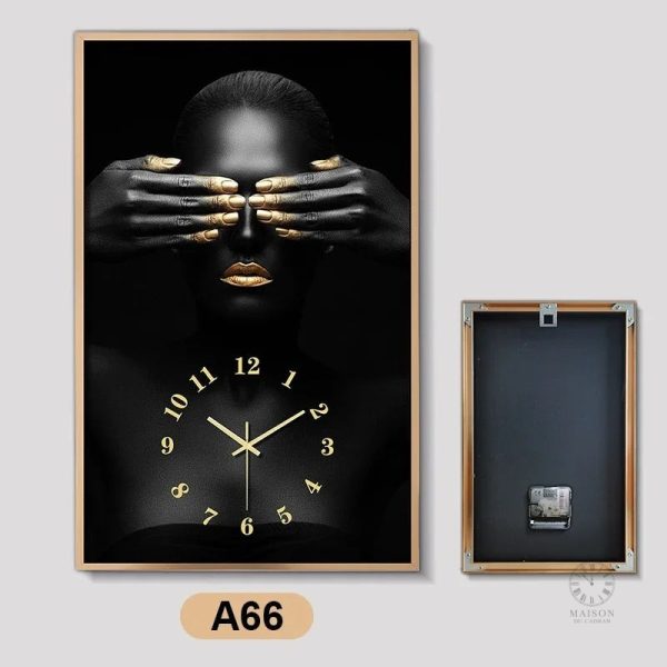 Horloge design Africaine pour intérieur chic