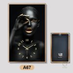Horloge murale luxe avec touche ethnique