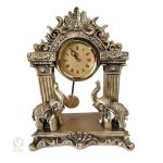 Accessoire vintage : horloge en bronze authentique