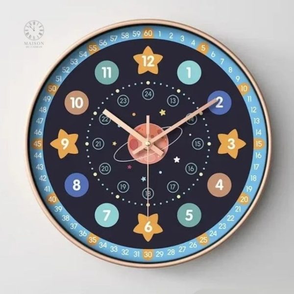 Horloge enfant pour apprendre à lire l'heure facilement