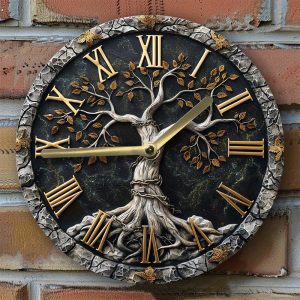 Horloge Arbre de Vie design unique pour une décoration murale originale