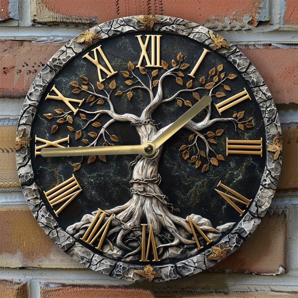horloge-arbre-de-vie-1 Horloge Arbre de Vie design unique pour une décoration murale originale