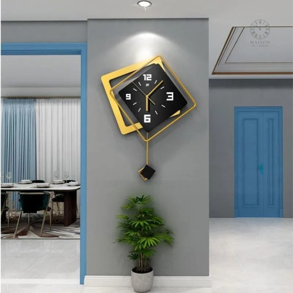 Horloge Art Deco murale au design élégant