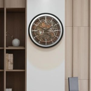 Horloge avec engrenage au design unique et moderne