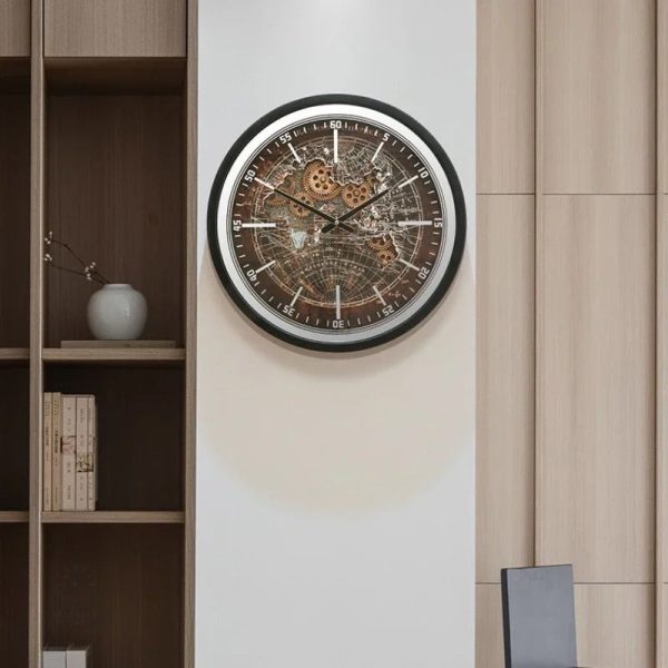 horloge-avec-engrenage-1 Horloge avec engrenage au design unique et moderne