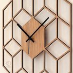 Horloge moderne en bambou, style minimaliste pour murs décoratifs