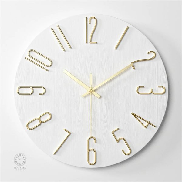 horloge-blanche-1 Horloge blanche au design élégant et moderne