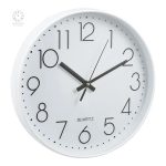 Horloge murale blanche style contemporain pour décoration intérieure