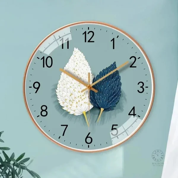 horloge-bleu-1 Horloge bleue élégante au design moderne