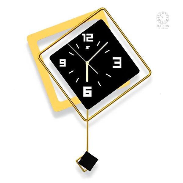 Horloge tendance bleu canard, ajout parfait à votre espace