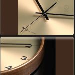 Design épuré d'une horloge en bois unique