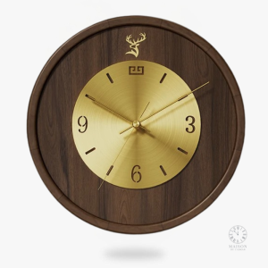 Horloge Bois Metal à affichage clair et stylé
