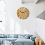 Horloge moderne en bois, touche naturelle pour votre intérieur