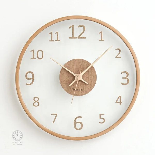 horloge-bois-murale-1 Horloge murale en bois au design élégant