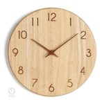 Design unique d'horloge en bois pour décoration intérieure