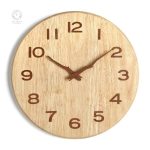 Horloge en bois au style organique pour une ambiance cozy
