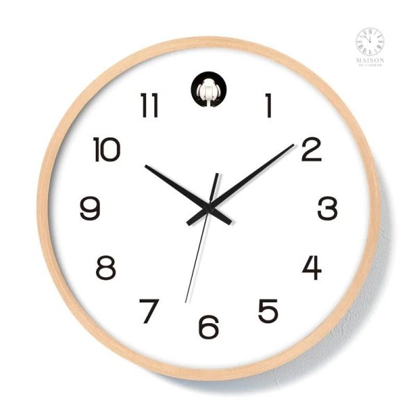 Horloge en bois design artisanal pour la maison
