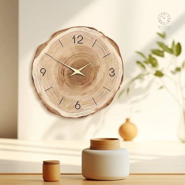 horloge-bois-scandinave-1 Horloge en bois scandinave au design minimaliste