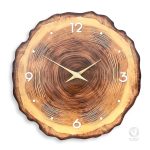 Accessoire mural scandinave, horloge en bois chic