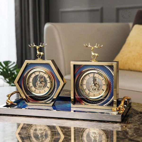 Horloge de bureau au style minimaliste pour décor contemporain