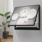 Horloge cache compteur électrique design moderne