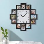 Horloge personnalisée avec cadre photo intégré