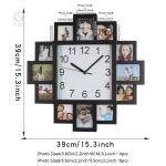 Horloge design avec espace photo personnalisé