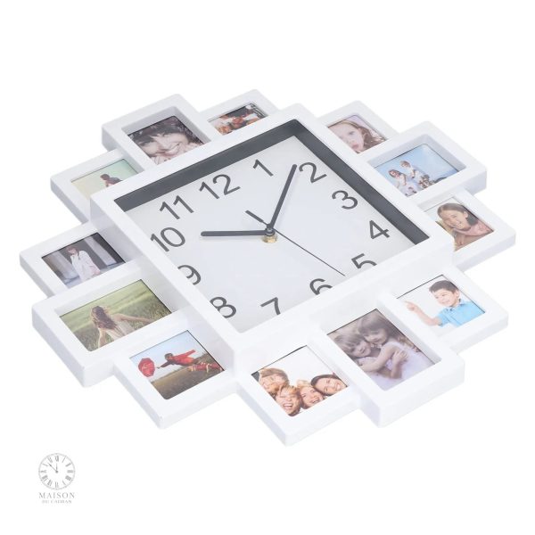 Horloge murale avec option de photo personnalisée