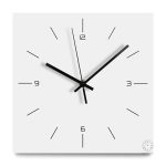 Horloge carrée blanche pour une ambiance moderne