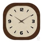 Horloge carrée avec motif vintage charmant